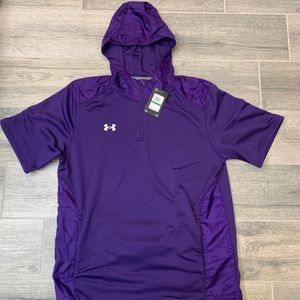 Under Armour Command Short Sleeve Hoodie- rare Purple
